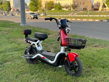 Електроскутер E-Titan Navigator 450w Акумулятор 48v20Ah чорно червоний 869454 фото