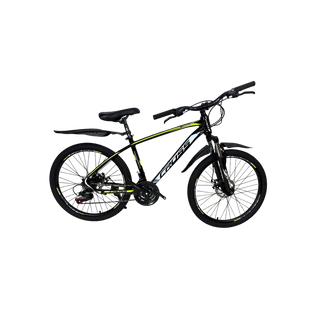Велосипед CrossBike Tracker 24" 15" Черный-Желтый 000010 фото