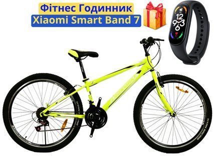 ВЕЛОСИПЕД CROSSBIKE SPARK D 24" 11" НЕОНОВЫЙ-ЖЕЛТЫЙ 29CWS21-6538465673 фото