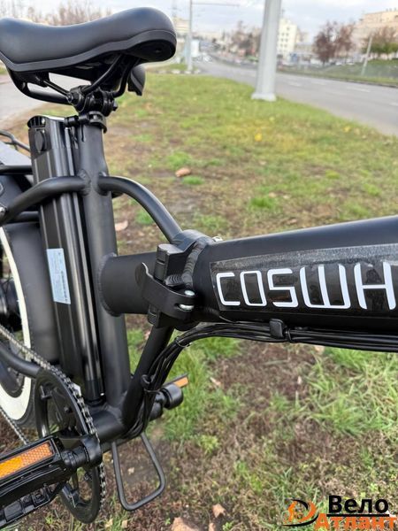Велосипед з допоміжним комплектом COSWHEEL F1 EBIKE 10AH Grey 098546 фото