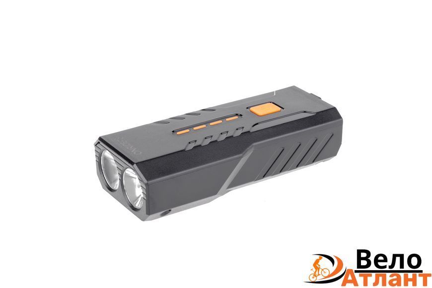 Велосипедна фара ONRIDE Spark 20 (300 lm, 5000 mAh, Type-C), функ. Power Bank, пластикова 6931610377 фото