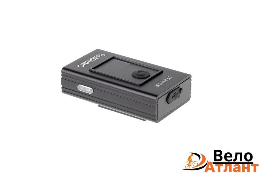Велосипедная фара ONRIDE Wombat (400 lm, 1500 mAh, Micro USB), дисплей инд. заряда, алюминиевая 6936116102007 фото