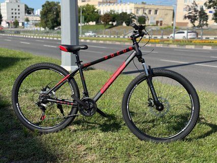 Велосипед Cross Focus 27.5" 17" Чорний-Червоний 005773 фото
