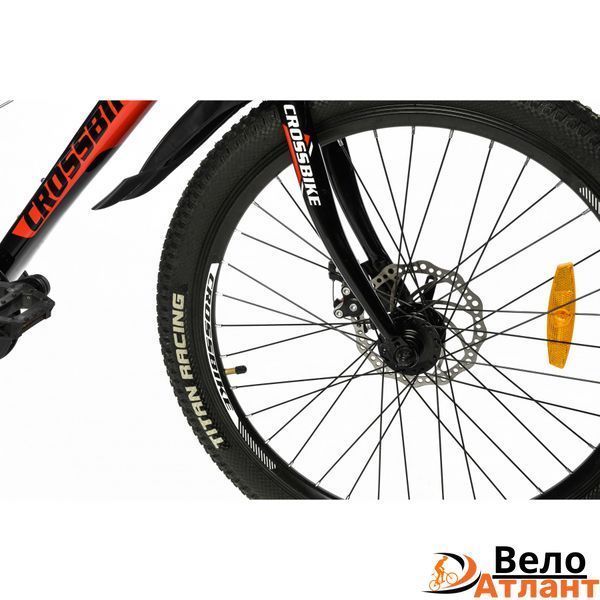 ВЕЛОСИПЕД CROSSBIKE DRAGSTER 26" 11" ЧОРНИЙ-ЧЕРВОНИЙ 26CJPr-004477 фото