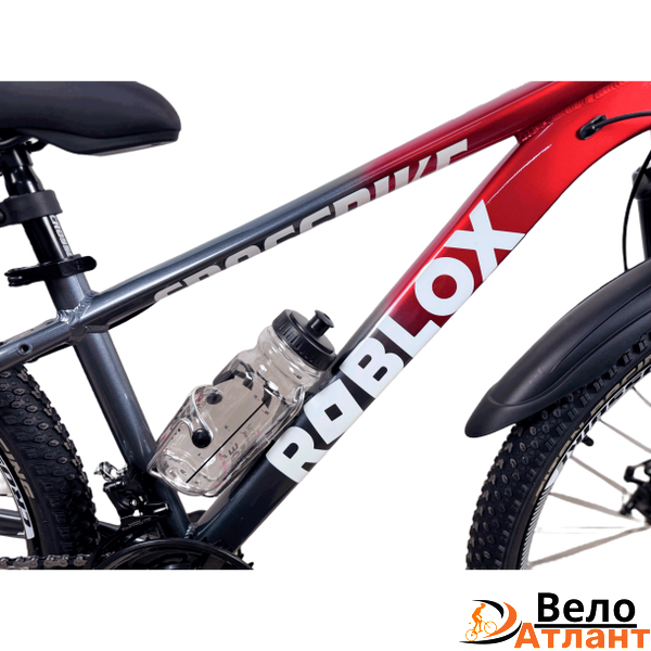 Велосипед CrossBike Roblox 24" 11" Червоний-Сірий 006512 фото