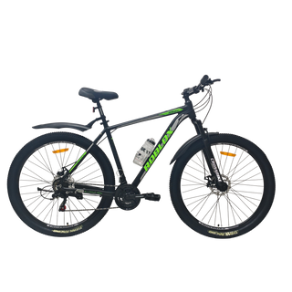 Велосипед CrossBike Roblox 29" 19" Чорний-Зелений 006479 фото