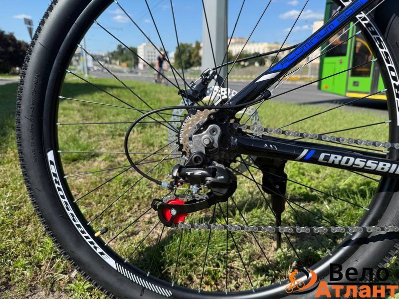 ВЕЛОСИПЕД CROSSBIKE EVEREST 27.5" 17" ЧЁРНЫЙ-СИНИЙ 004439 фото