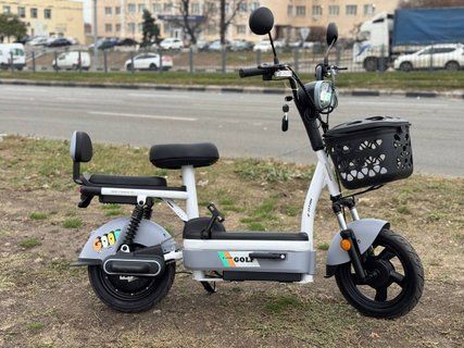 Скутер E-TITAN GOLF 14" БІЛИЙ-СІРИЙ 789464 фото