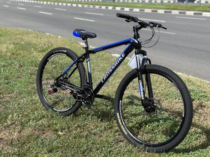 ВЕЛОСИПЕД CROSSBIKE EVEREST 29" - 21"ЧЁРНЫЙ-СИНИЙ 0044393 фото