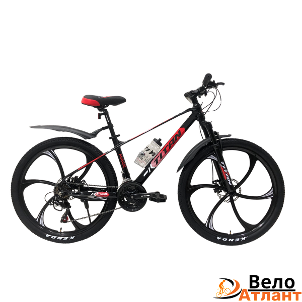 Велосипед Titan Magic 26" 15" Черный-Красный 000025 фото