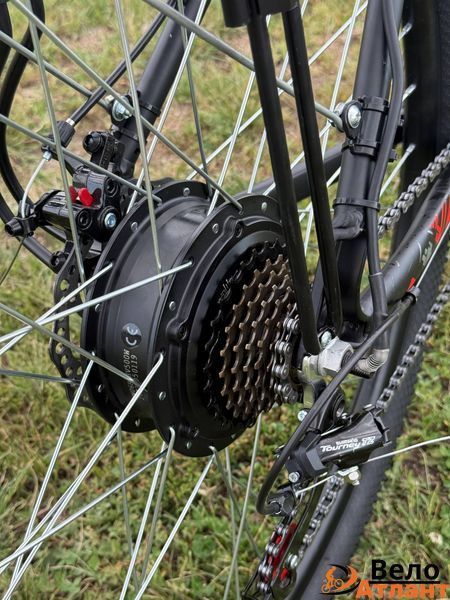 Велосипед CrossBike Ultra 29 з допоміжним комплектом, чорно-червоний 94210 фото