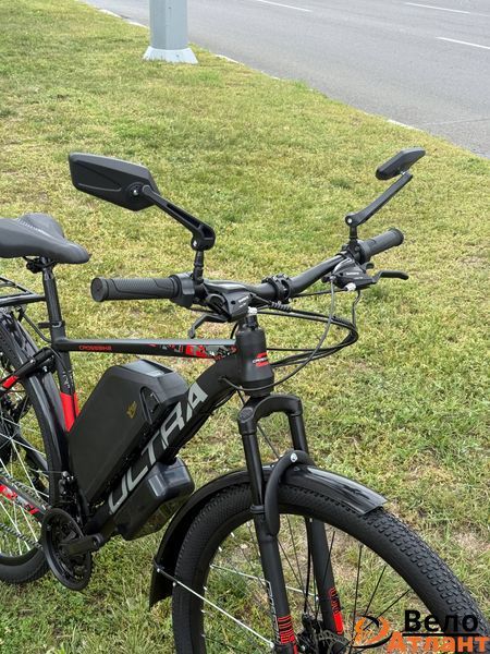Велосипед CrossBike Ultra 29 з допоміжним комплектом, чорно-червоний 94210 фото