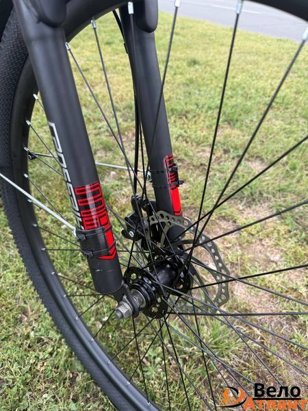 Велосипед CrossBike Ultra 29 з допоміжним комплектом, чорно-червоний 94210 фото