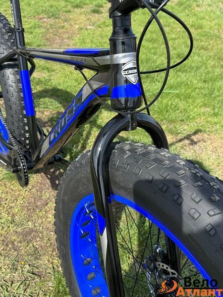 Велосипед Фэтбайк Cross Defender 26*4.9 рама 19 (черно синий) Кросс Дефендер 757479 фото