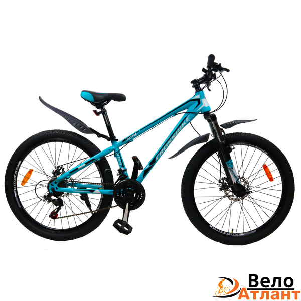 ВЕЛОСИПЕД CROSSBIKE RACER 26" 13" НЕОНОВИЙ ЖОВТИЙ-ЧОРНИЙ-СРІБЛО 26PrJS21-003297 фото