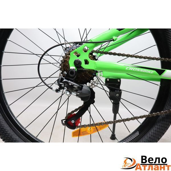 ВЕЛОСИПЕД CROSSBIKE RACER 26" 13" НЕОНОВИЙ ЖОВТИЙ-ЧОРНИЙ-СРІБЛО 26PrJS21-003297 фото