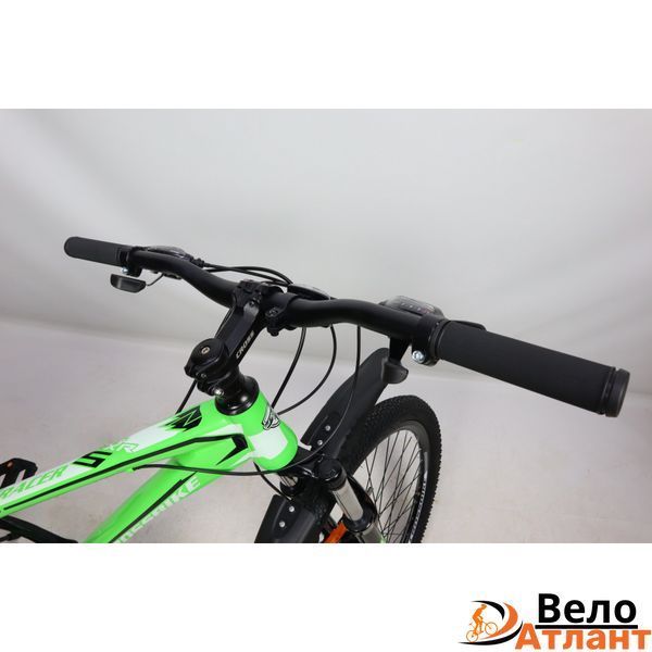ВЕЛОСИПЕД CROSSBIKE RACER 26" 13" НЕОНОВИЙ ЖОВТИЙ-ЧОРНИЙ-СРІБЛО 26PrJS21-003297 фото