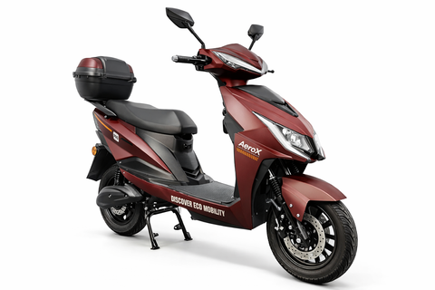 Скутер IDemo AeroX PRO MR150-LFP, темно-коричневий 09731 фото