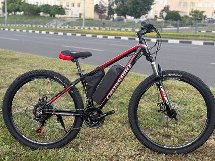 Велосипед CrossBike Everest 27.5 з допоміжним комплектом,чорно-червоний 763252 фото