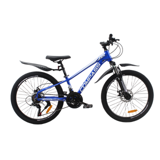 Велосипед CrossBike COMPASS 24" 11" Синій-Білий 006249 фото