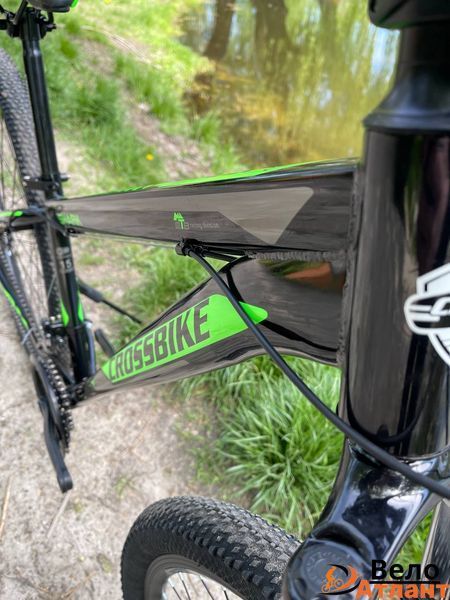 ВЕЛОСИПЕД CROSSBIKE SHARK 29" ЧОРНИЙ-ЗЕЛЕНИЙ 29CJPr21-003531 фото