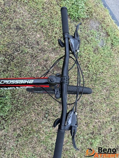 Велосипед CrossBike COMPASS 26" 12.5" Чорний-Червоний 006250 фото